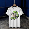 Men's White Cash Junkie Graphic Jersey T-Shirt